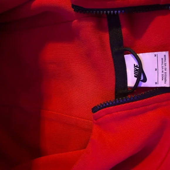 Nike Red Zip-Up Hoodie